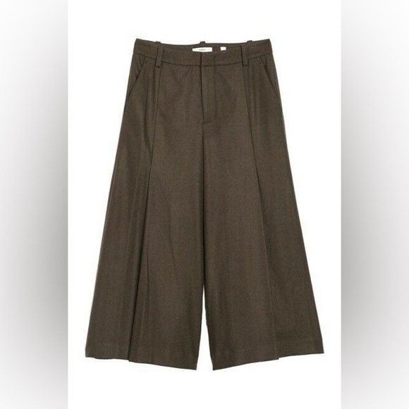 VINCE. | pleated soft culottes pants | size 10 - Picture 1 of 8